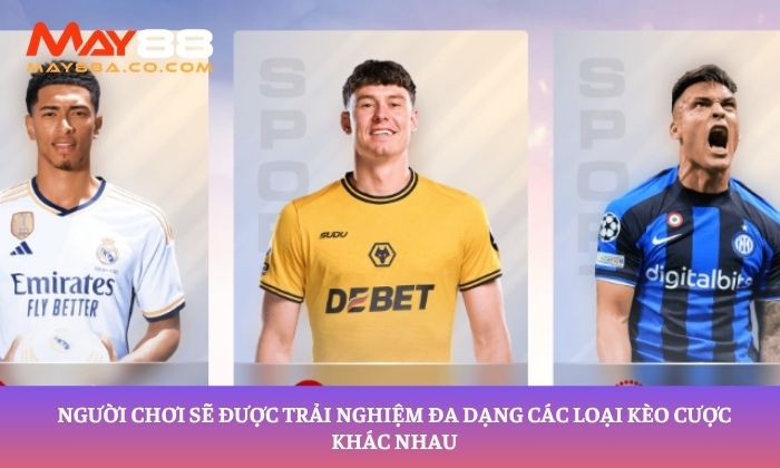 Người chơi sẽ được trải nghiệm đa dạng các loại kèo cược khác nhau